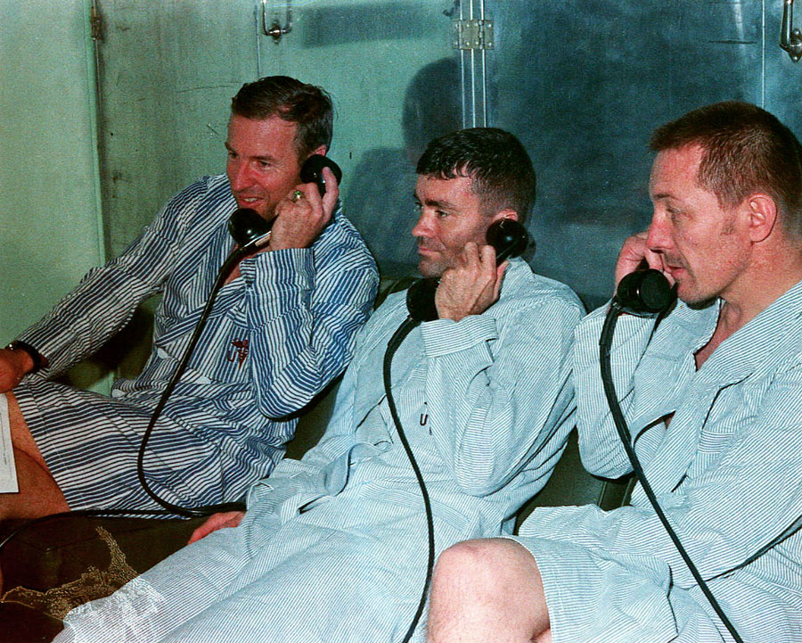 The Apollo 13 crew were in reasonable condition despite their ordeal