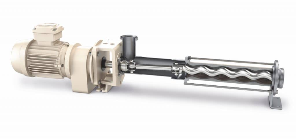Progressing cavity technology is characterised by particularly smooth pumping. In order to be able to use them in the food industry, the pumps were adapted to the respective hygiene requirements.