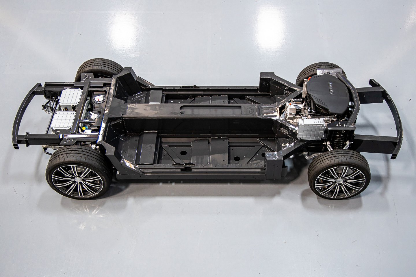 Karma is using the GTE model to showcase the flexibility of its new in-house battery and vehicle platform designs