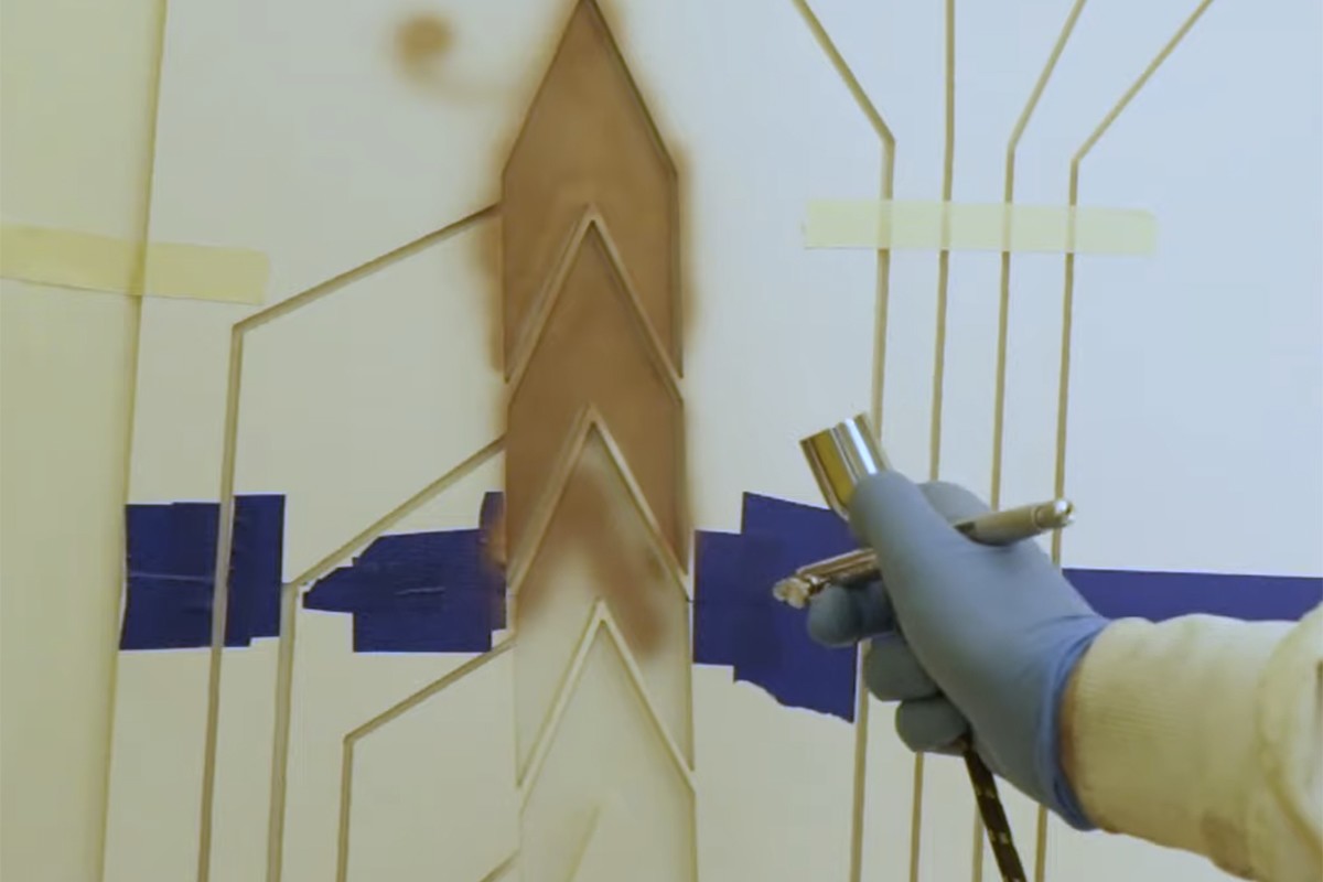 Conductive copper ink forms the basis of any design
