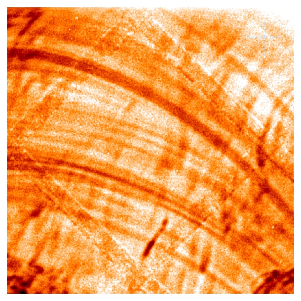 Swirls of magnetic plasma in the Sun's atmosphere, seen close up