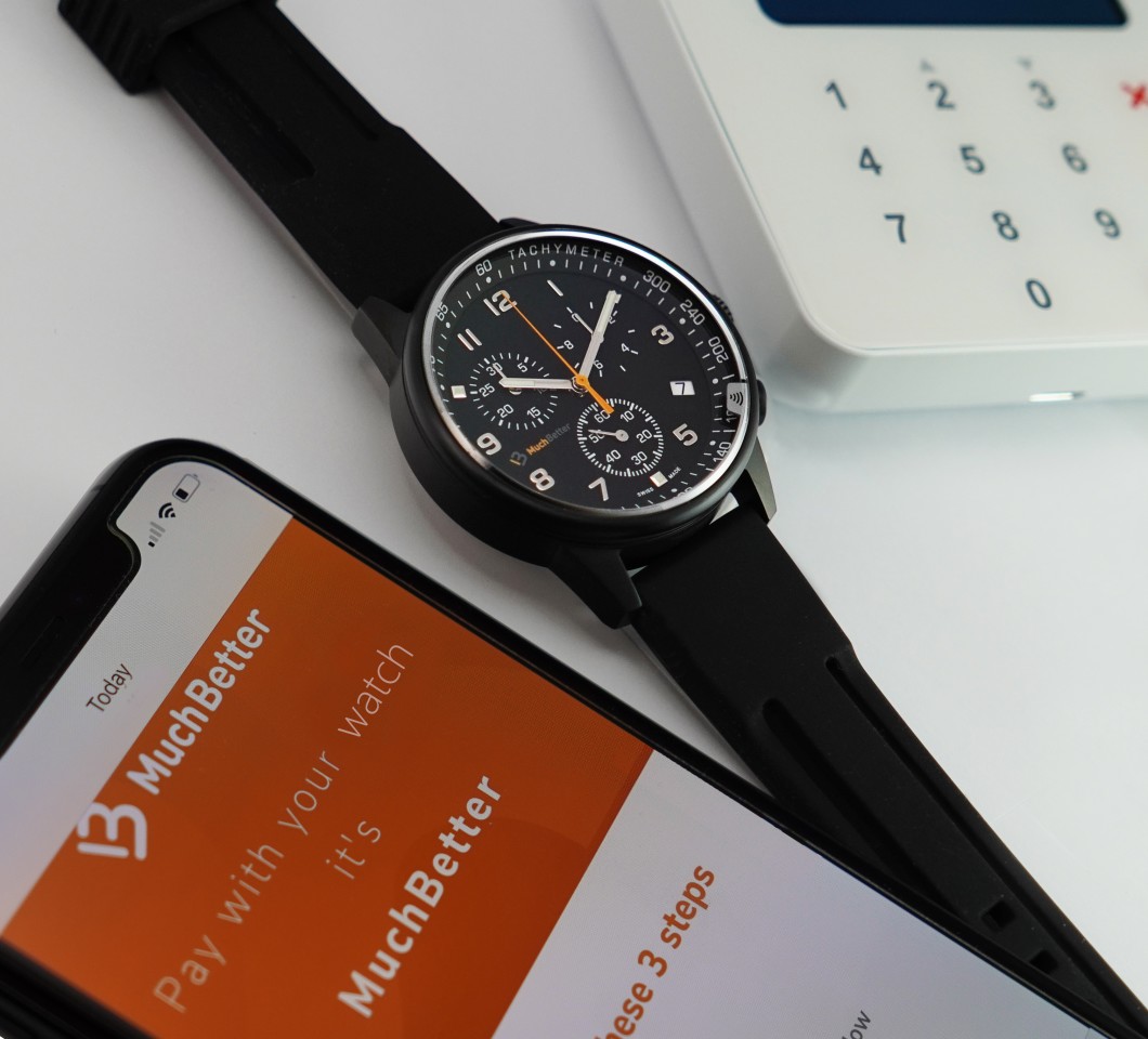 Contactless payment is setup via an app running on a smartphone, though MuchBetter watch users don't need to have their phones with them to make payments at the store