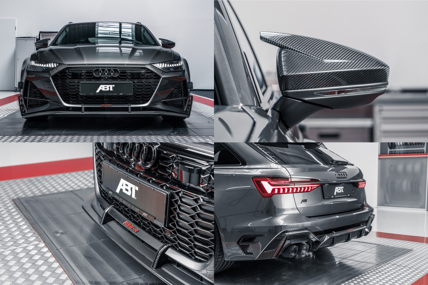 The Audi ABT RS6-R comes with a complete carbon fiber makeover of every external component