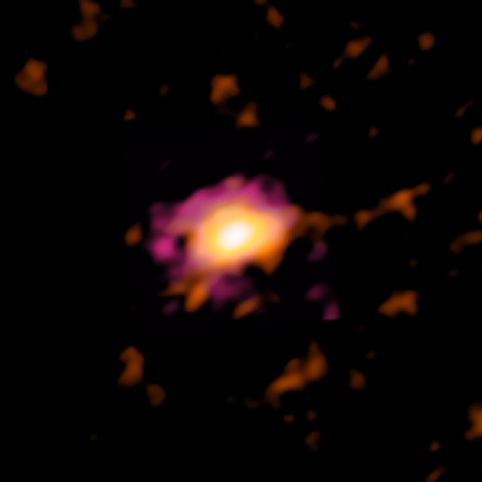 The Wolfe Disk as it appears in an ALMA radio image