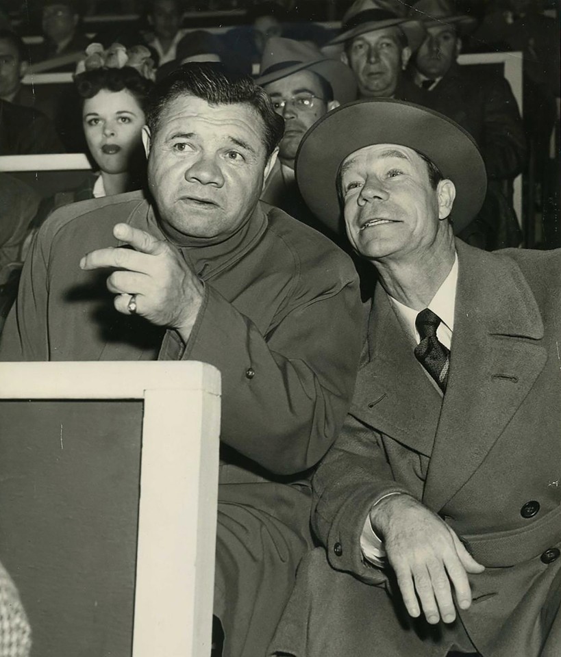 Babe Ruth and Joe E Brown