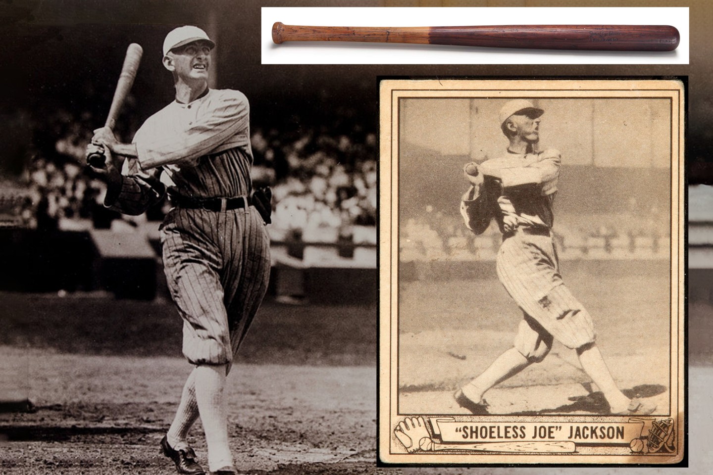 “Shoeless” Joe Jackson Bat | Auction House: Christie's | Price fetched: $583,500 | Auctioned: October 20, 2016