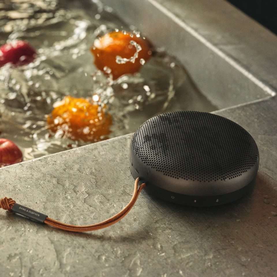 The Beosound A1 can survive the odd splash thanks to IP67 waterproofing