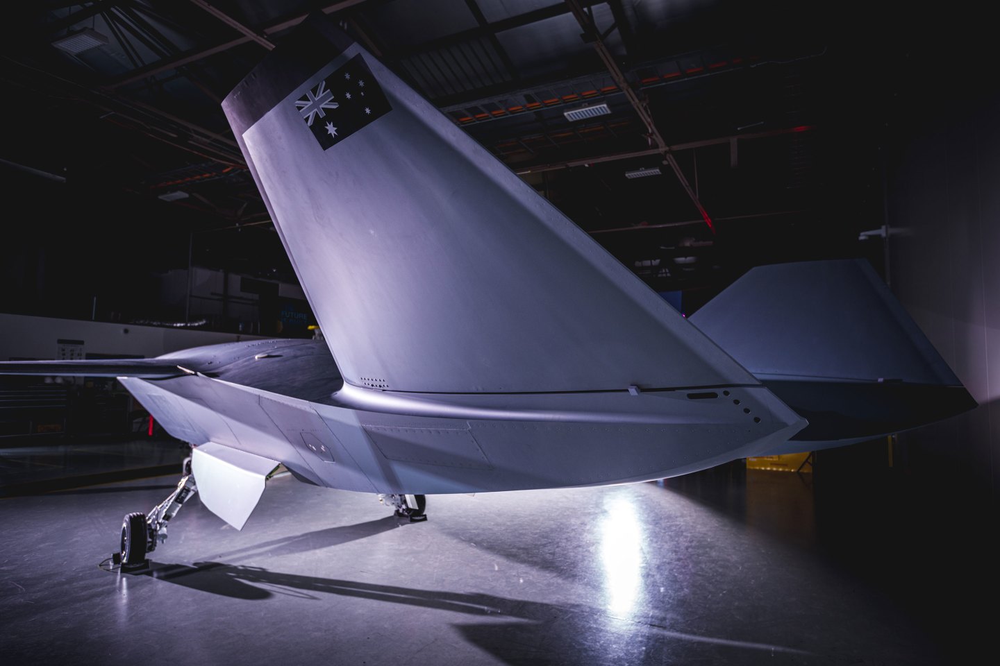 The jet-powered Loyal Wingman is a 38-ft-long (11.7-m) combat drone aimed at the global market