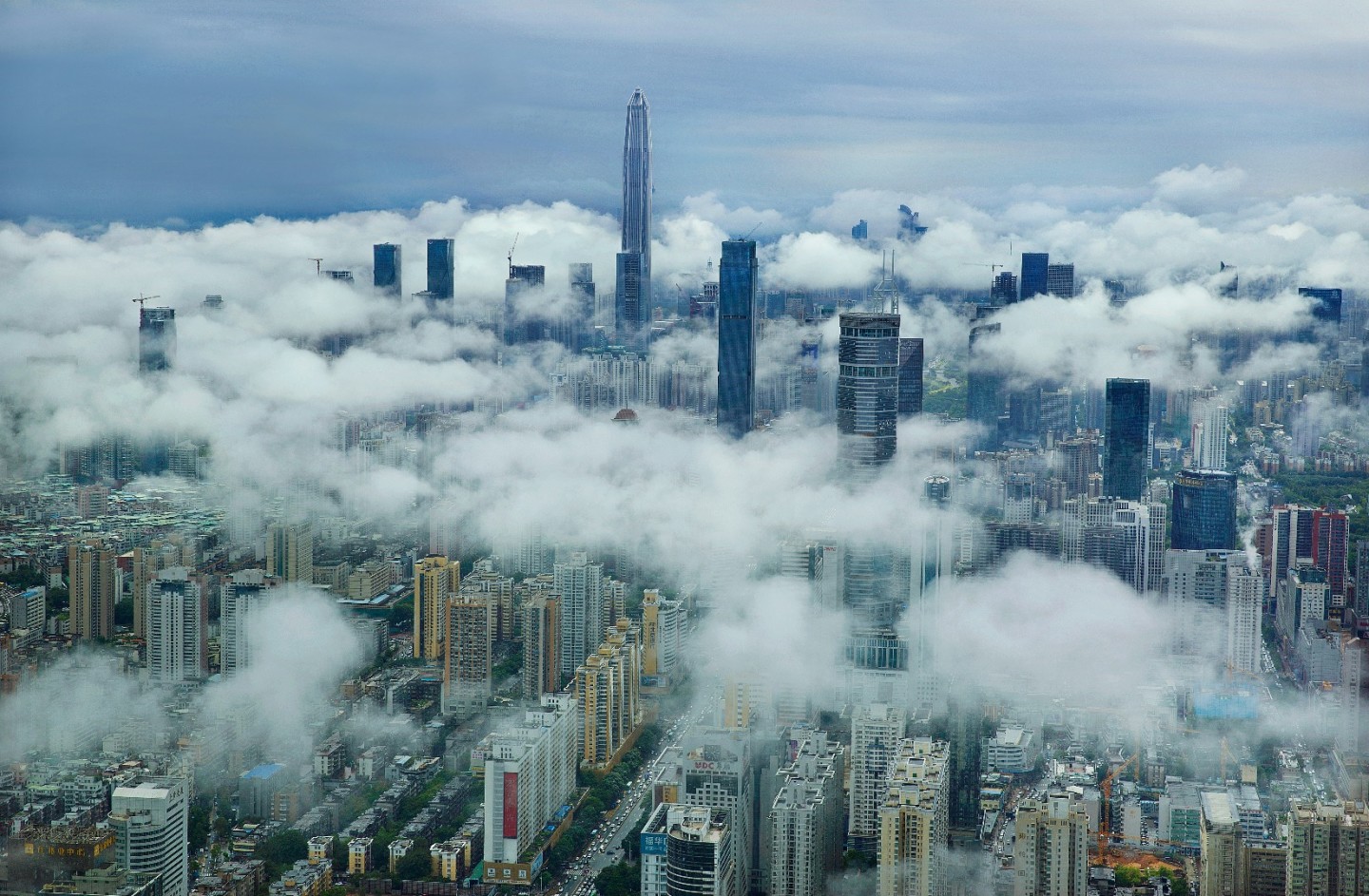 KPF's Ping An Finance Centre, in Shenzhen, is the world's fourth-tallest skyscraper and measures a total height of 599.1 m (1,965 ft)