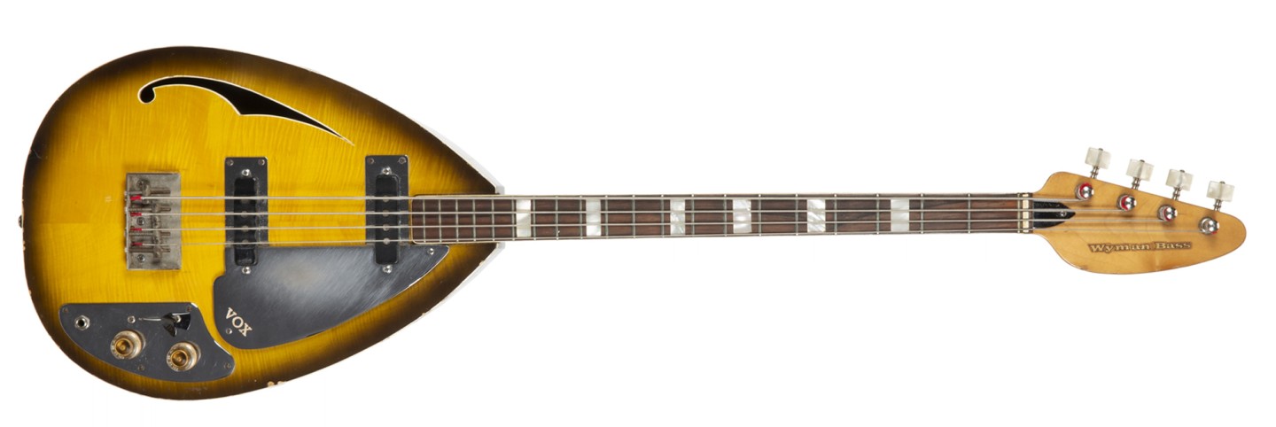Bill Wyman's 1965 VOX ‘Wyman Bass’ Model Teardrop Bass Guitar