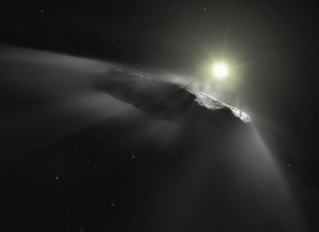 Artist's concept of 'Oumuamua