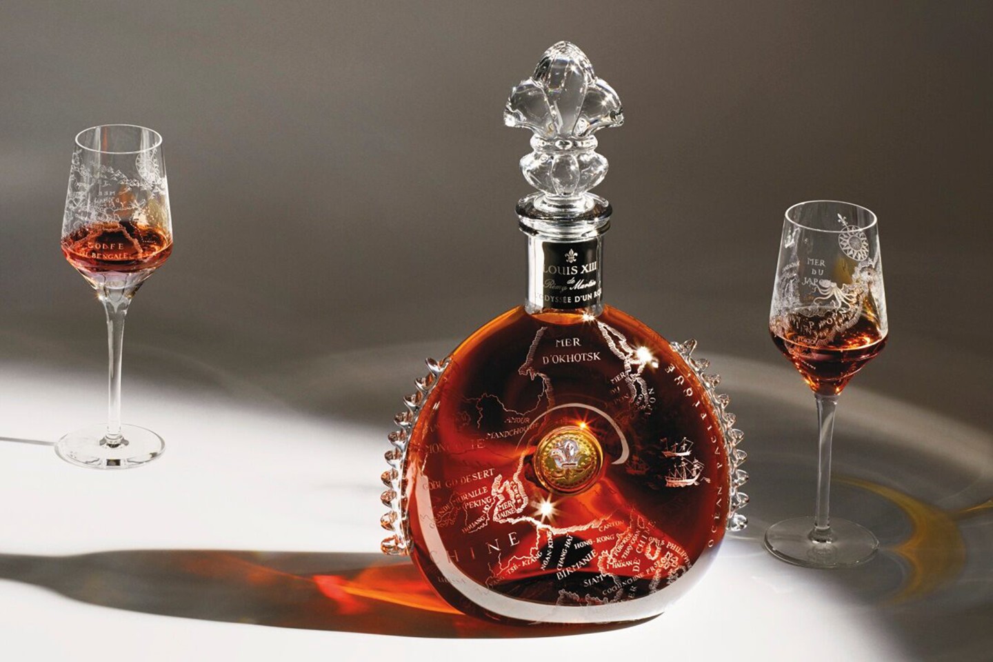 L’Odyssée D’un Roi (Journey of a King) by Louis XIII Cognac sold three versions of this decanter in 2016 via Sotheby's