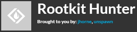 Rootkit Hunter — Melhor varredura contra rootkits por linha de comando