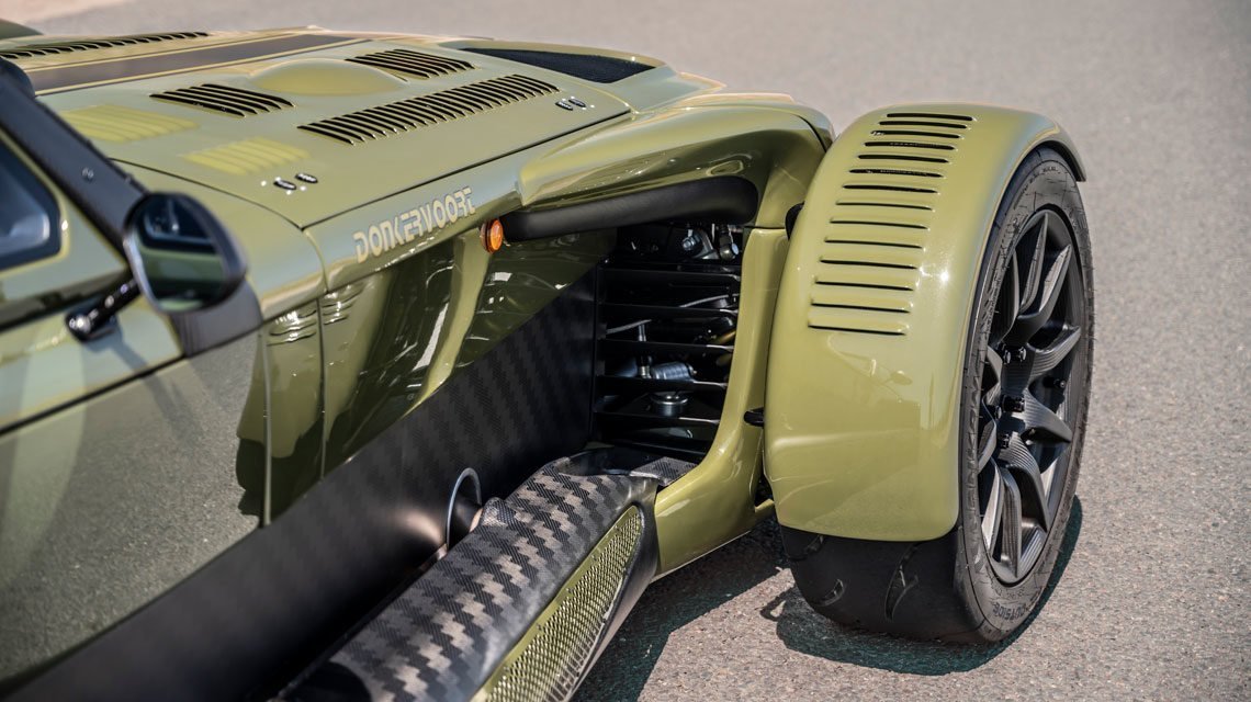 New louvres behind the front wheels add another 50 kg of downforce