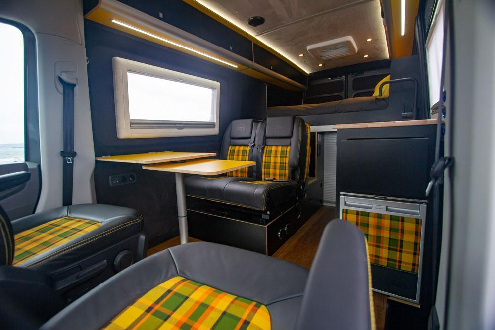 The debut MaxTraxx had plenty of colorful tartan and bright-yellow trim