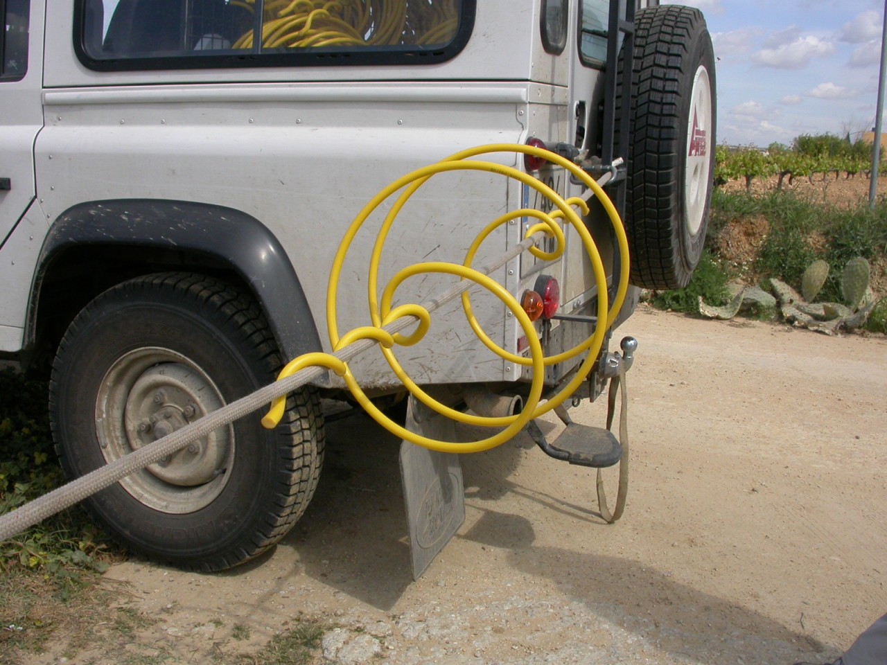 The yellow PVC spiral