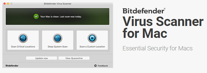 Bitdefender Virus Scanner for Mac — Scant macOS op malware (gratis online download)