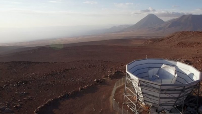 The Atacama Cosmology Telescope (ACT) in Chile, which made measurements in a new study to determine the age of the universe