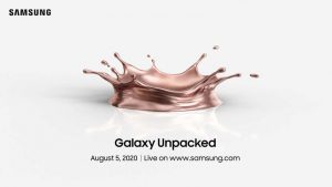 Samsung Galaxy Unpacked 2020 virtual event confirmed for August 5th