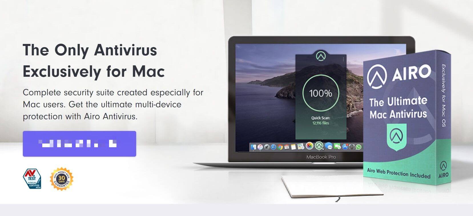 🥈2. Airo AV — Best Lightweight Mac Antivirus Software