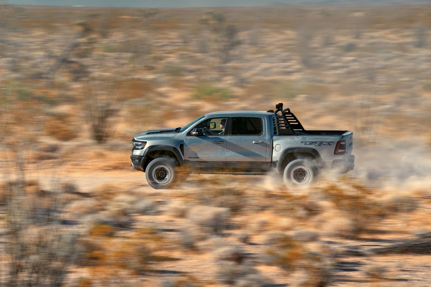 The 2021 Ram 1500 TRX has been designed to sprint over 100 mph through the desert