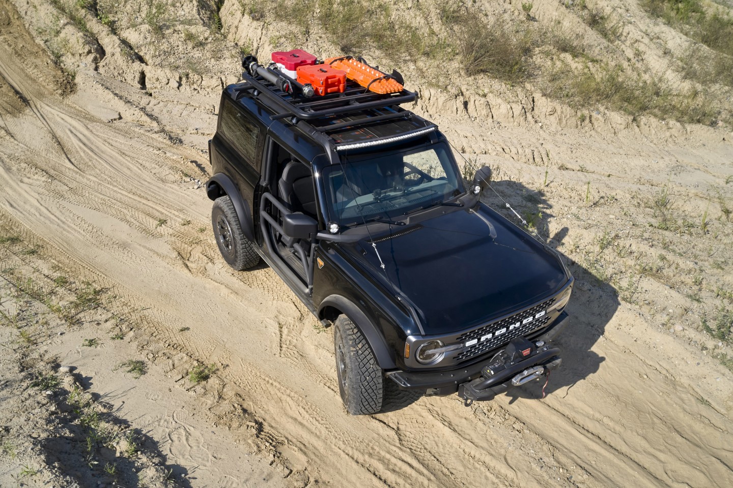 Like the other concepts, the Bronco Two-Door Trail Rig includes Yakima roof storage