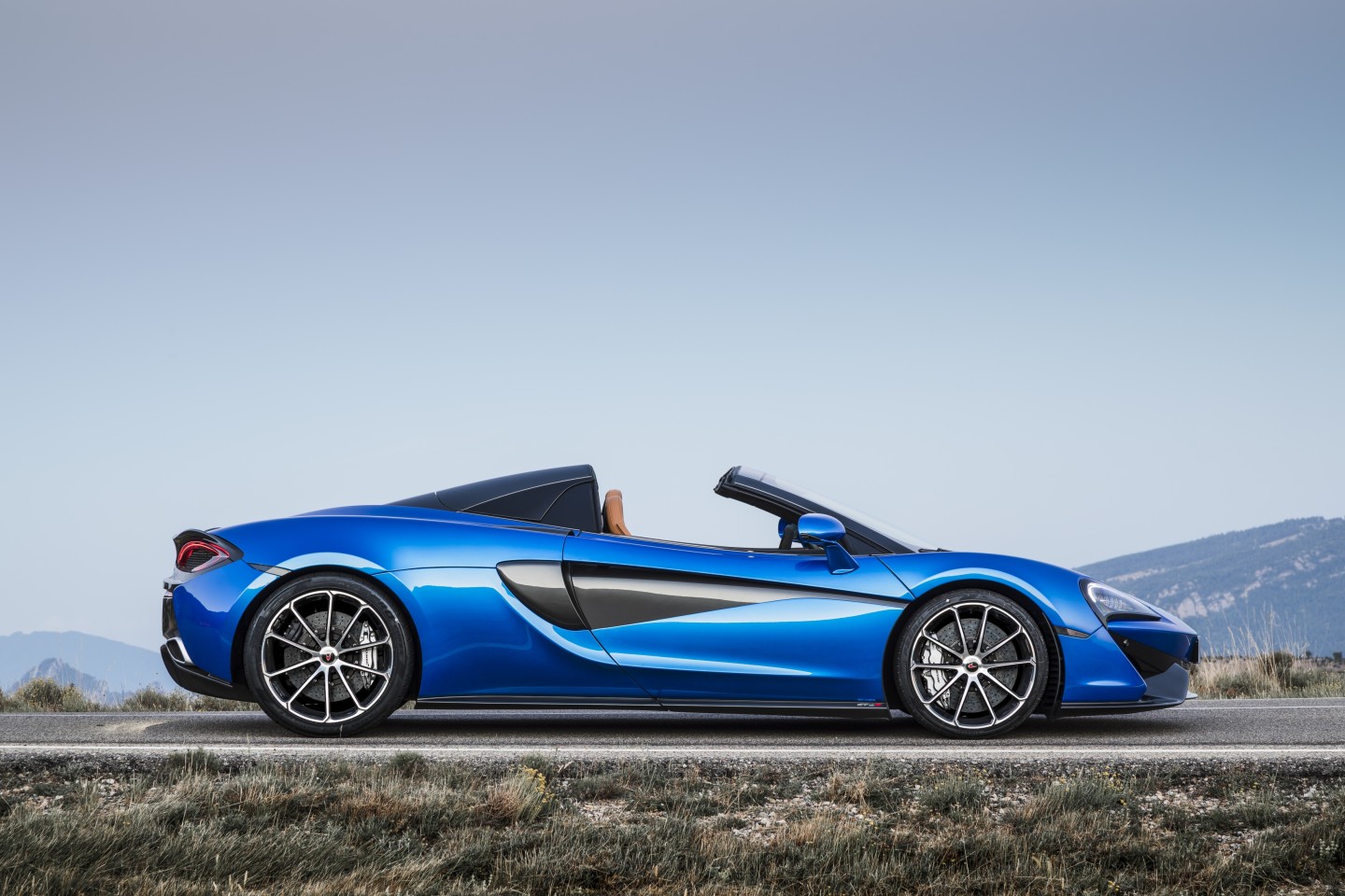 From profile, the 570S is unmistakably McLaren