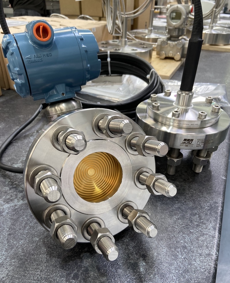 PCI's gold-plated Optimus XL diaphragm seal, which was supplied direct to a major customer in the off-shore industry
