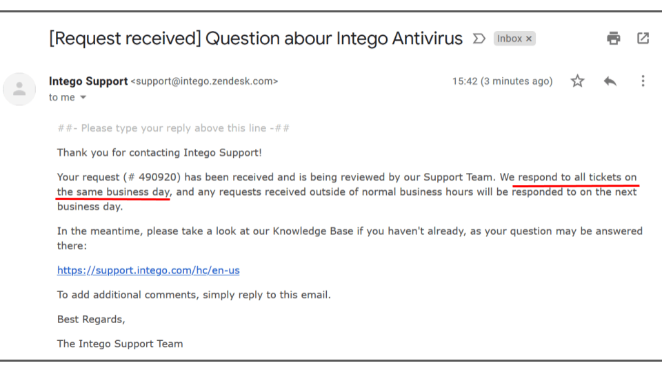 Intego Customer Support