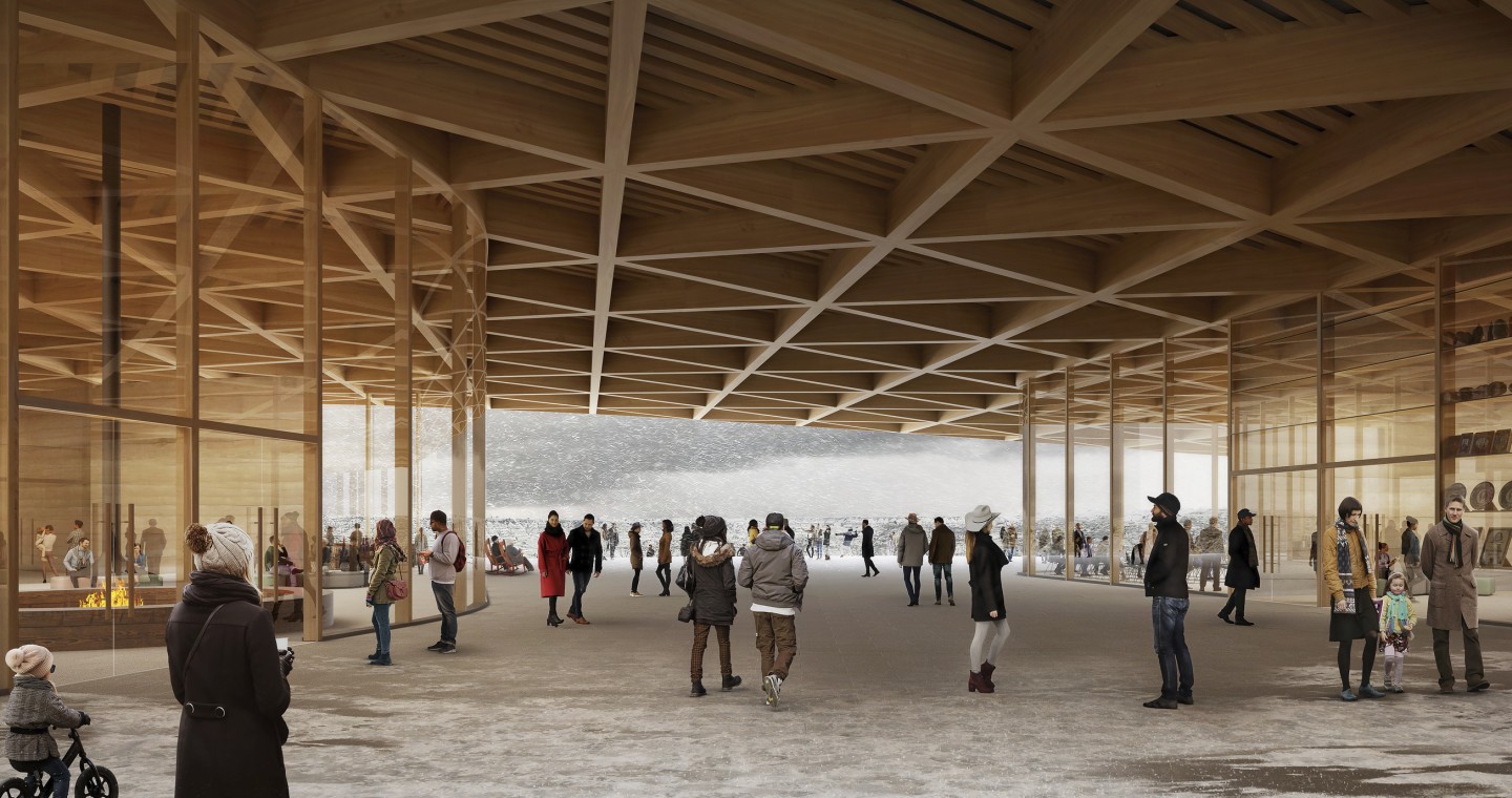 The Theodore Roosevelt Presidential Library will make use of locally-sourced and sustainable building materials, including timber, which will be used for the roof