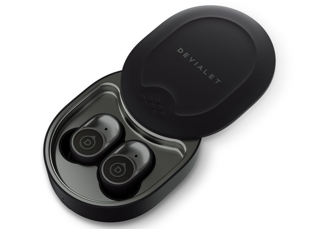 The Qi charging case provides 3.5 full charges for the Gemini earphones