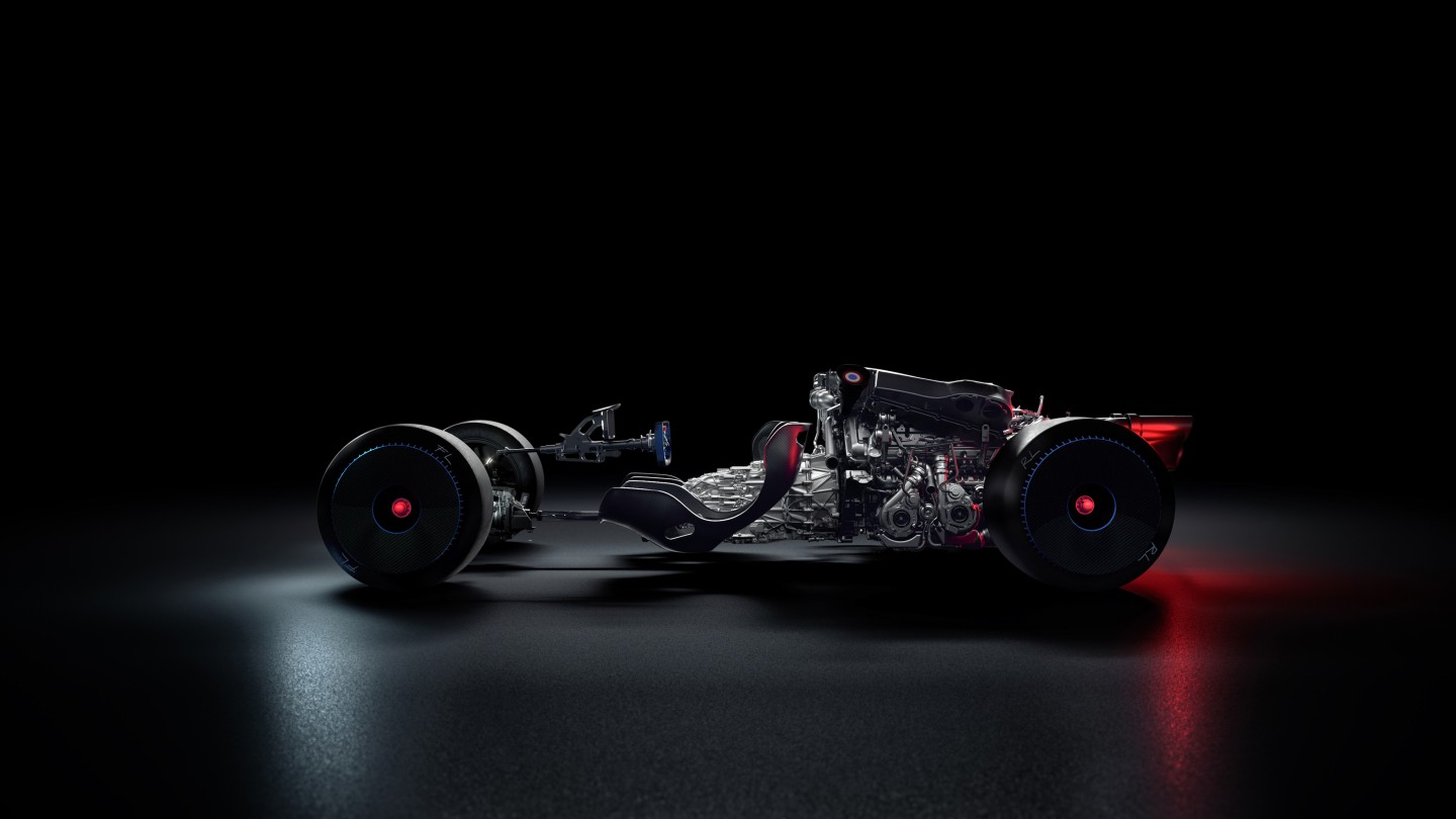 Bugatti strips the Chiron down to the powertrain and rebuilds it as the Bolide