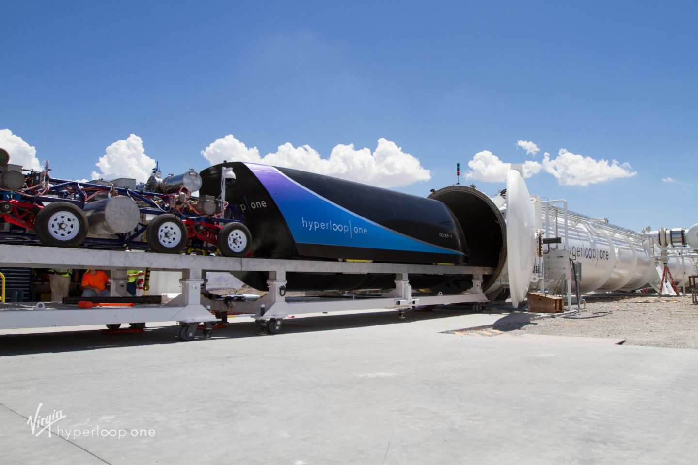 Virgin Hyperloop One hopes to one day establish high-speed transport networks involving levitating capsules and near-vacuum tubes