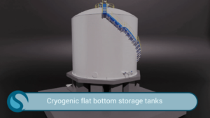 3D Design of Cryogenic Flat Bottom Storage Tank