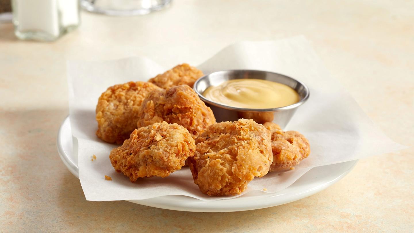 Cultured chicken is Eat Just's first product and has been approved as an ingredient in chicken bites