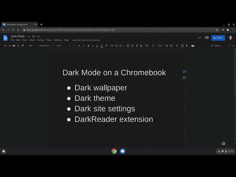 How to achieve (mostly) dark mode on a Chromebook: 4 tips