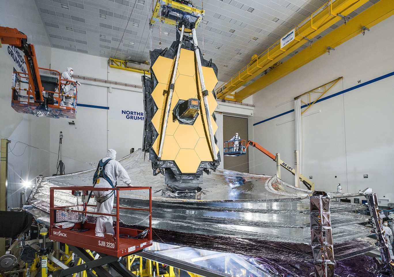 A next-generation observatory has inched closer to lift-off, with NASA unfolding the James Webb Space Telescope’s five-layer sunshield in the same way it expects it to after arriving in orbit