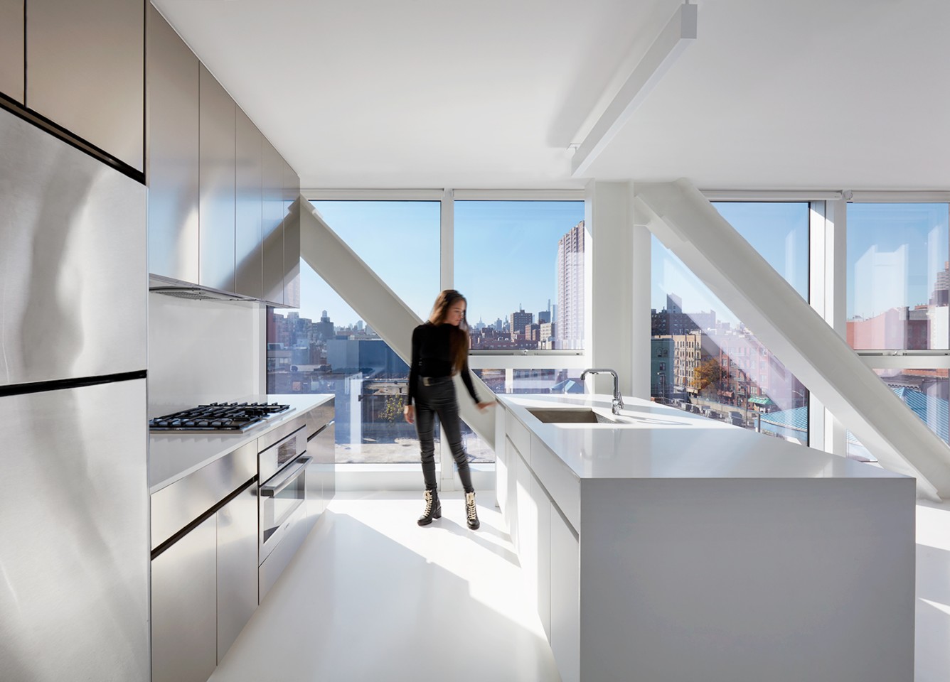 The Smile includes a total of 233 residential units, with the luxury apartments offering stainless steel appliances and cabinetry made in Italy