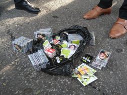 Pre-registered SIM cards found with the arrested persons