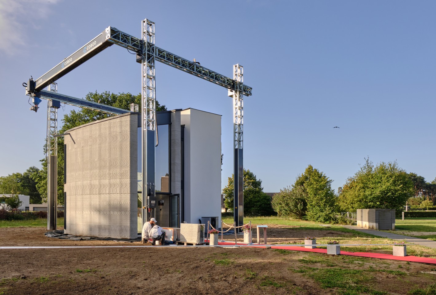 This prototype 3D-printed house was created by Kamp C and represents another step towards large-scale 3D-printed architecture