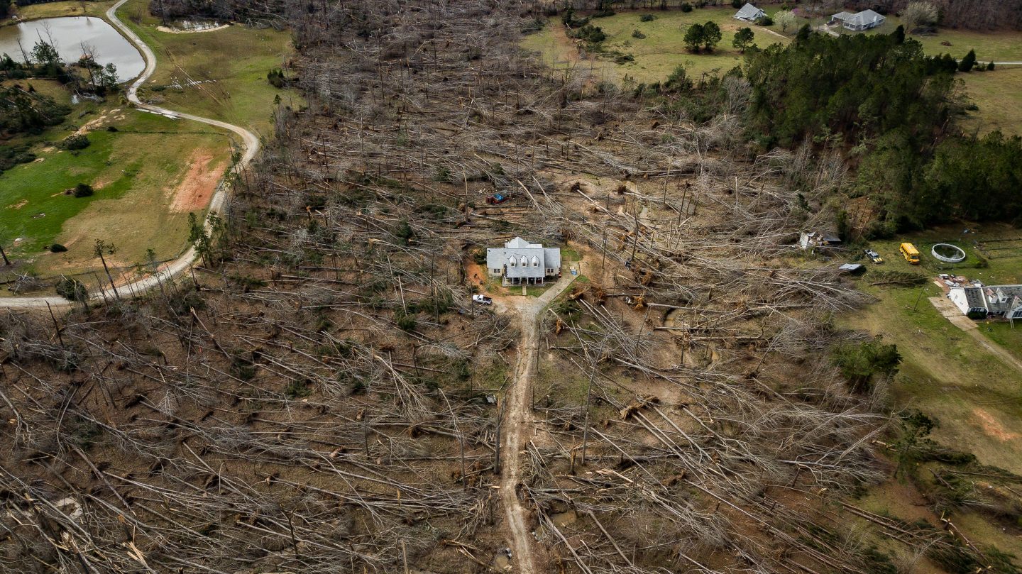 Smithsonian Photo Contest. Finalist, American Experience. "Home Survives Direct Hit From Tornado"