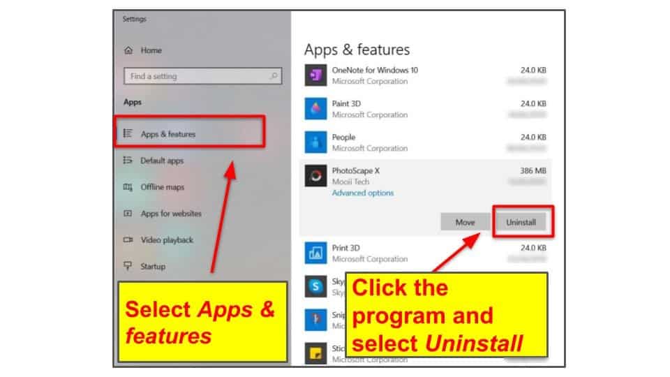 Remove Unused Apps, Software &amp; Bloatware