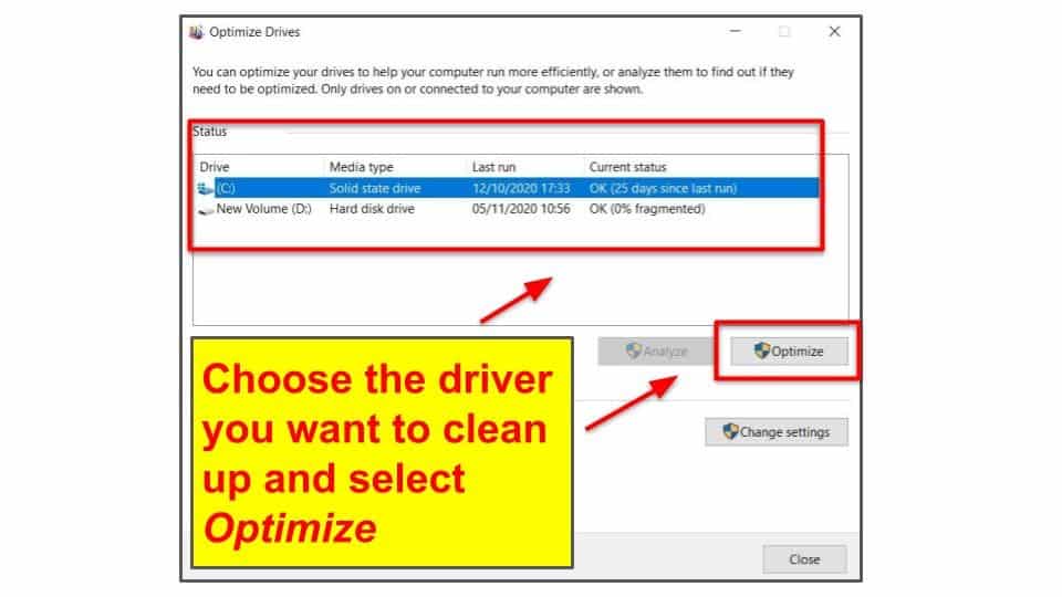 Defragment Your Hard Drive (HDD only)
