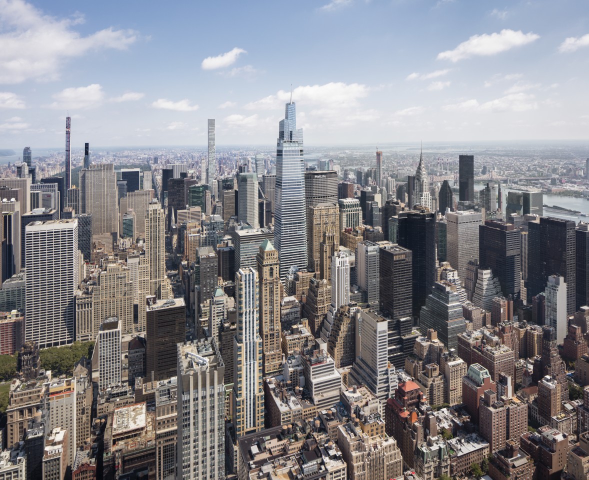 One Vanderbilt consists of 67 floors and includes 1.7 million sq ft (around 160,000 sq m) of office space