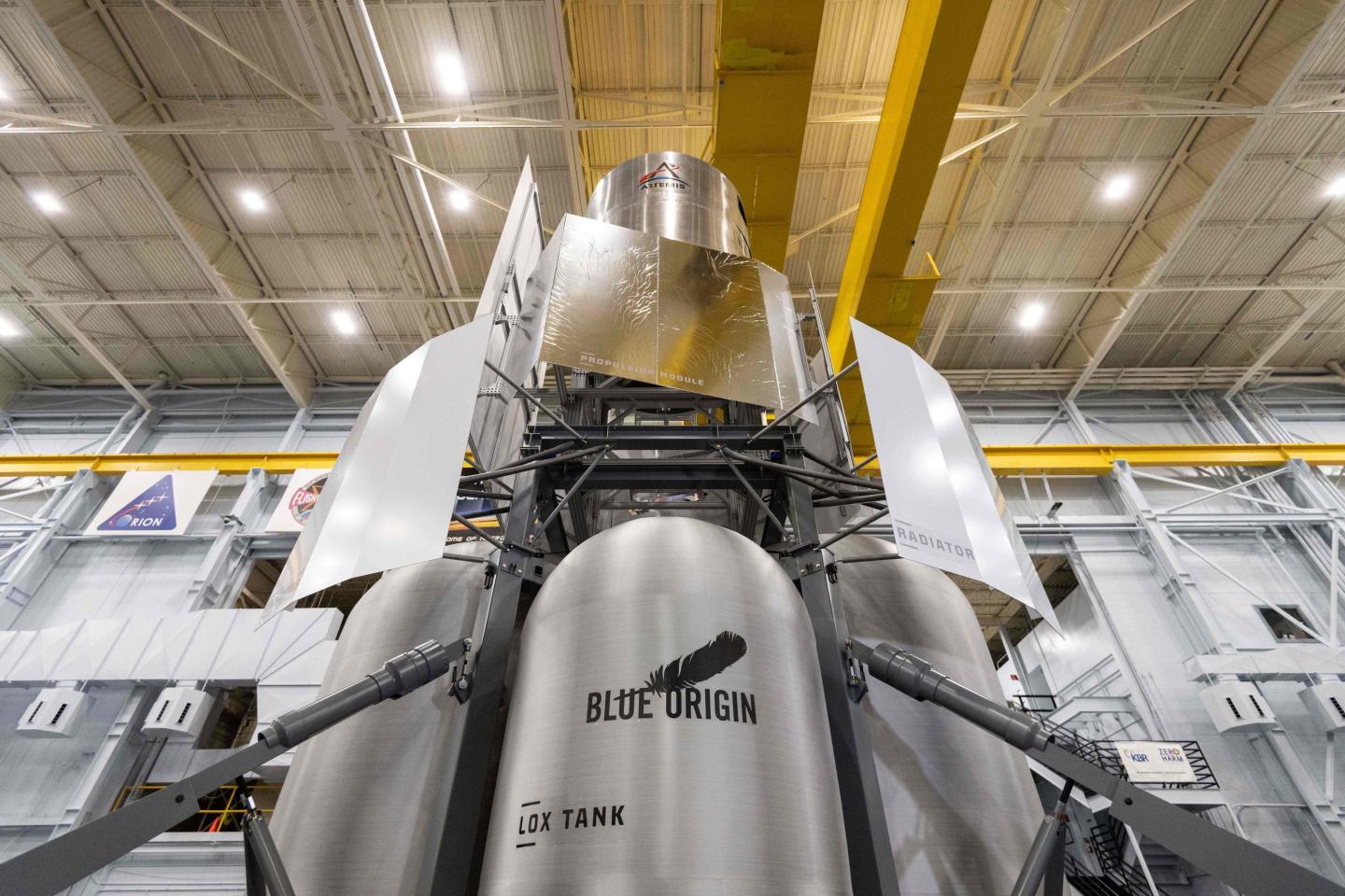 The HLS lunar lander mock-up