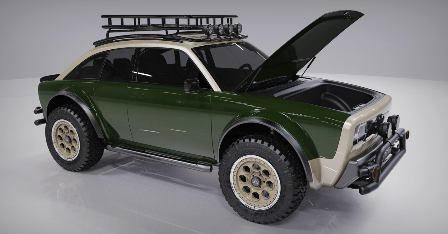 Alpha gets ready to rally with the JAX (Junior All-terrain Crossover)