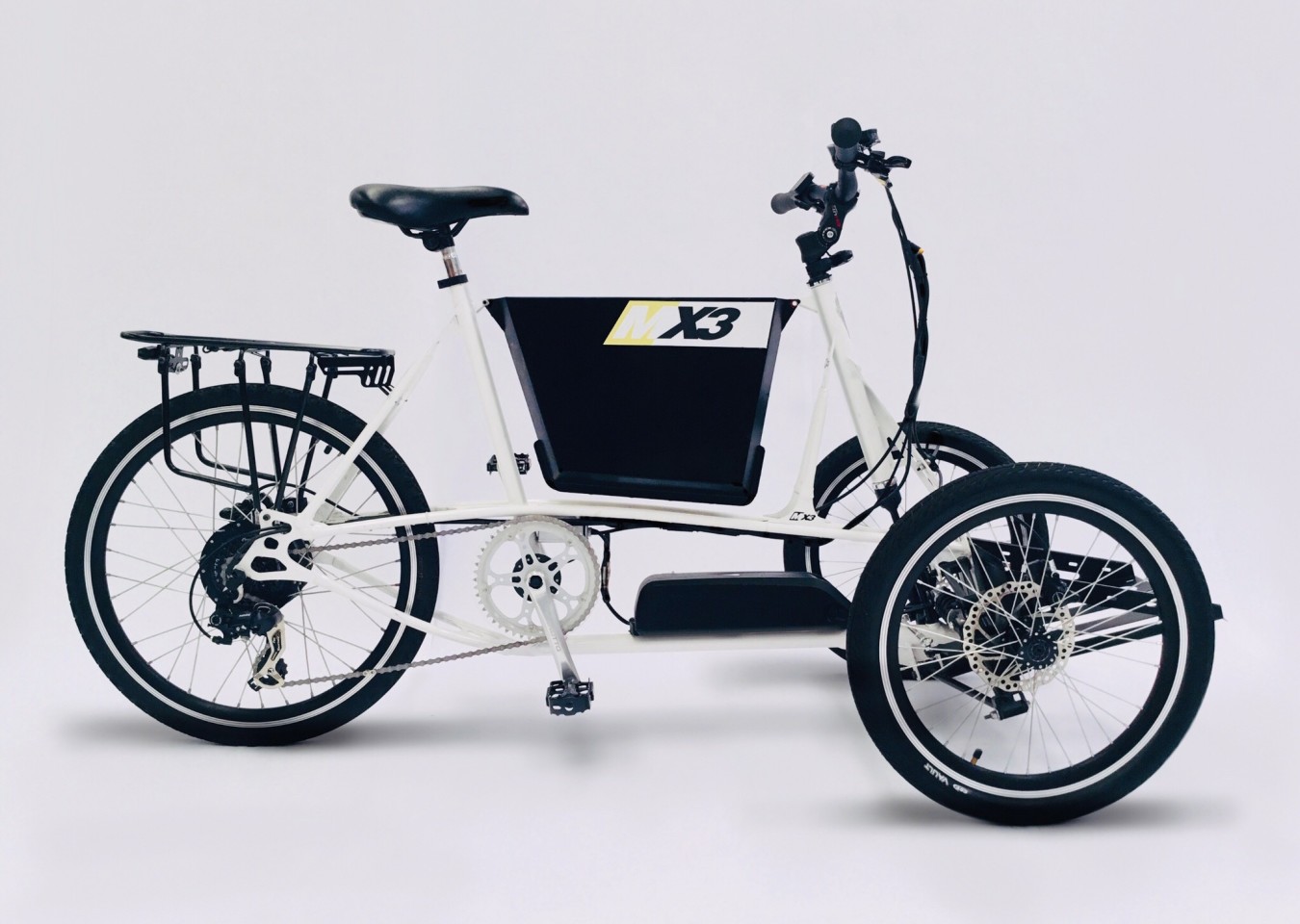 The Mastretta MX3 Cargo 40 C features a 250-W motor, 10-Ah battery and can haul up to 40 kg