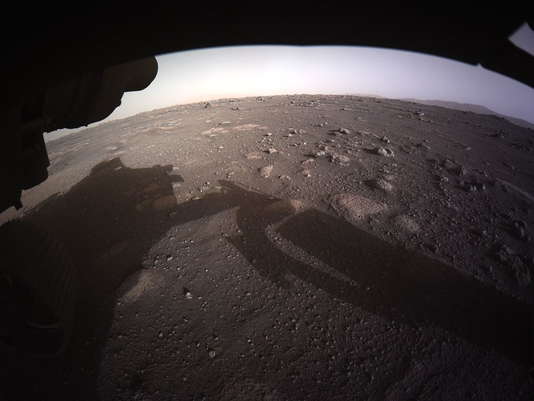 First color image sent back by Perseverance
