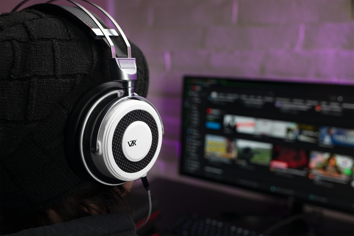 The VZR Model One closed-back, circumaural headphones are not just for gamers, but "anyone who demands great audio"