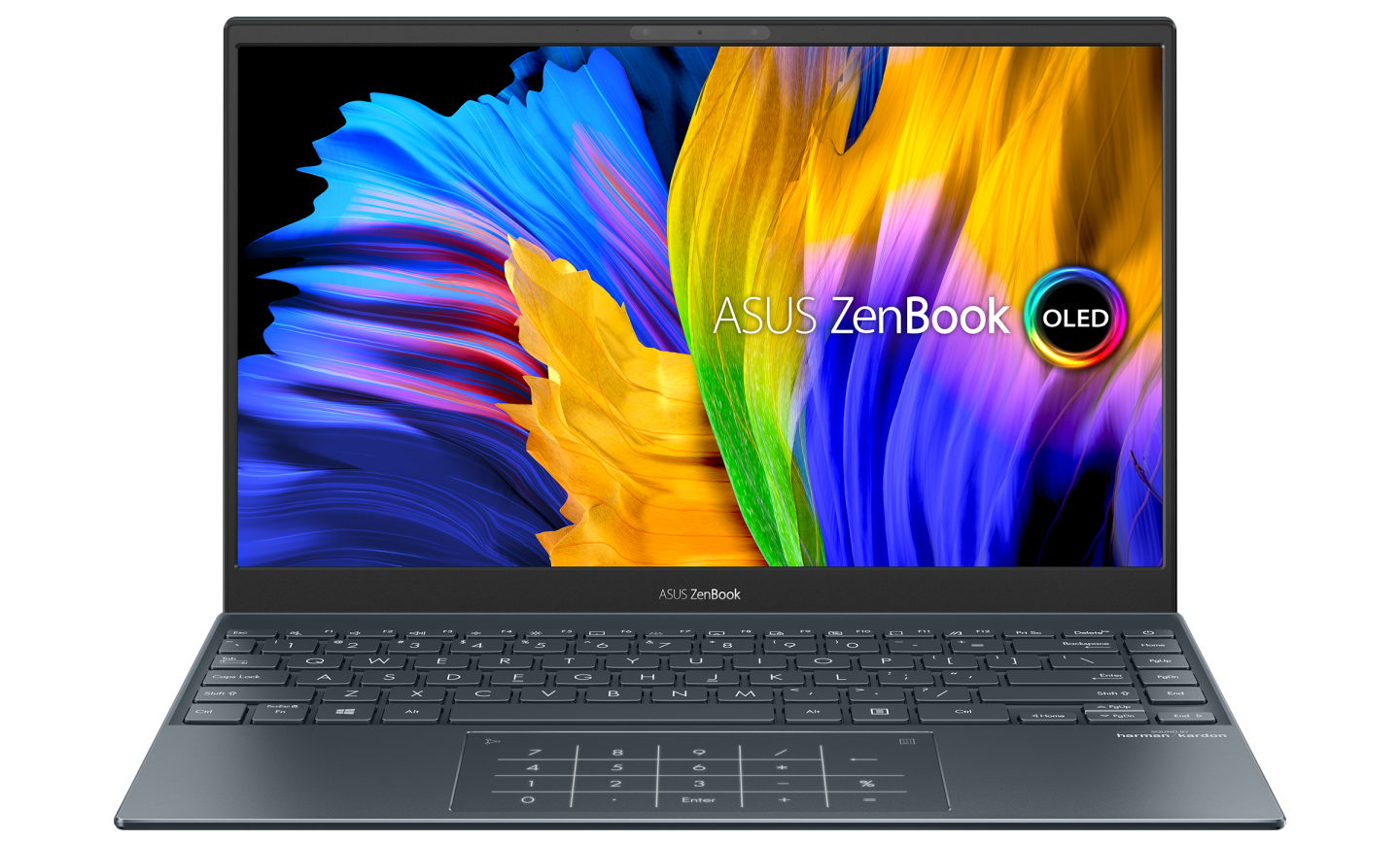 The 13.3-inch OLED display supports 100 percent of the DCI-P3 color gamut for cinema-quality visuals